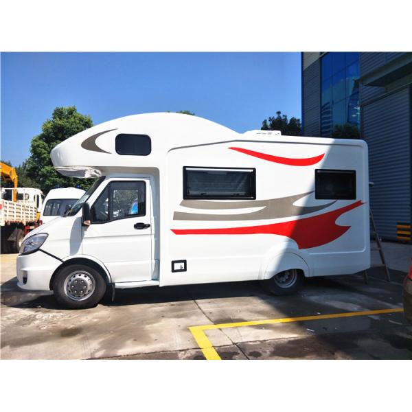 Quality Automatic Transmission RV Caravan Van Foton , Fiberglass Outdoor Camping Car for sale