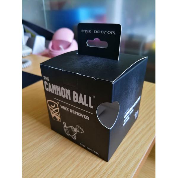 Quality Printing Flat Black Cannon Ball Custom Paper Box Packaging For Childrens Ball for sale