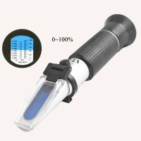 Quality Aluminum ATC Handheld Salinity Refractometer Brix To Specific Gravity for sale