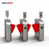 China Face Recognition Pedestrian Control Electronic Flap Barrier Gate/ Acrylic Counter Turnstiles factory