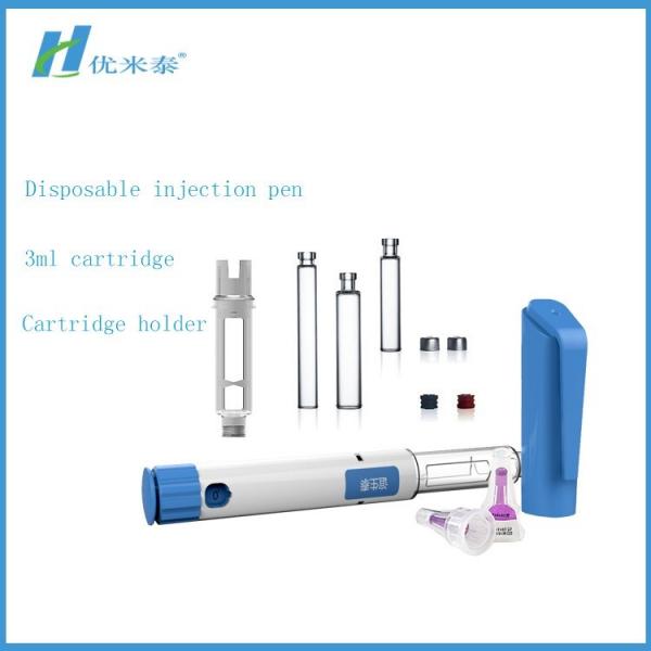 Quality Plastic Refillable Insulin Pen Cartridge , Prefilled Insulin Syringes CE/ ISO Listed for sale