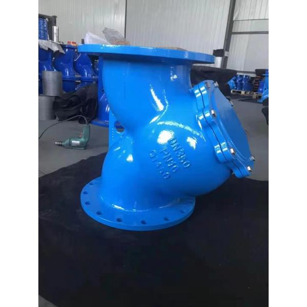 Quality DN100 Cast Ductile Iron Y Strainer Flange Ends Stainless Steel QT400 Pn16 for sale