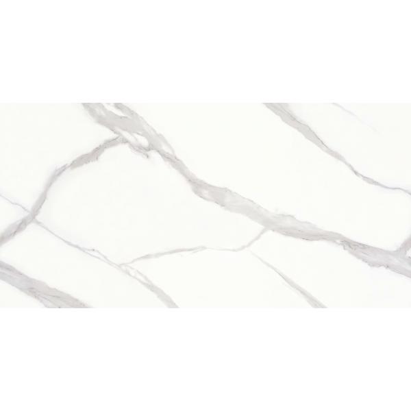 Quality Glazed Marble Look Tile / White Marble Floor Tile Porcelanato Polished for sale