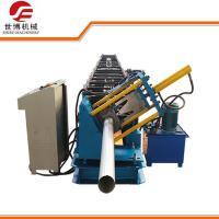 China Seamless Round Gutter Downspout Roll Forming Machine / Steel Pipe Making Machine factory