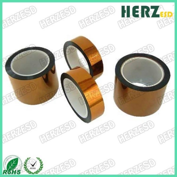 Quality Length 33m ESD Warning Tape , ESD Kapton Tape High Temperature Resistance for sale