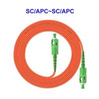 Quality Multimode Duplex Optical Fiber Patch Cable OM1 OM2 SC APC To SC APC for sale
