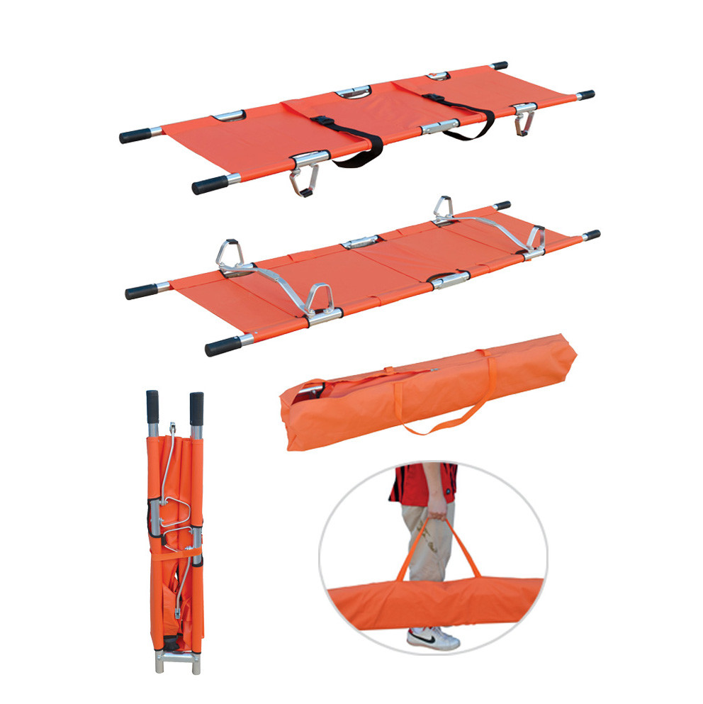 China 210 X 44 X 6cm Folding Collapsible Ambulance  Medical Litter Stretcher 159 Kg Load factory