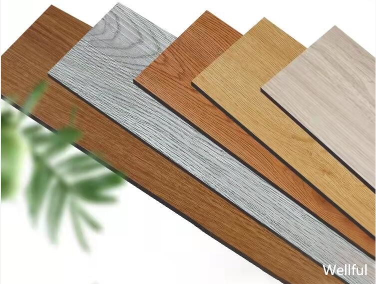 China Wooden LVT PVC Tile Flooring 1.5mm Dry Back Easy Installation factory