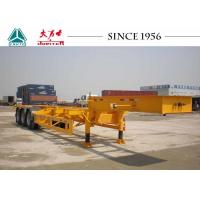 China Gooseneck 40 FT 3 Axle Skeletal Container Trailer For Container Terminal factory