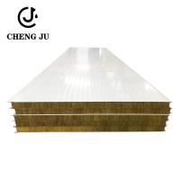 China 950mm 1000mm Sandwich Panel Roof Waterproofing White Color Polyurethane Fireproof Rock Wool Or Customized factory
