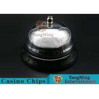 China Casino Dedicated Stainless Steel Silver Color Baccarat Table Call Bell For Casino Poker Table Games Metal Clap Call Bell for sale