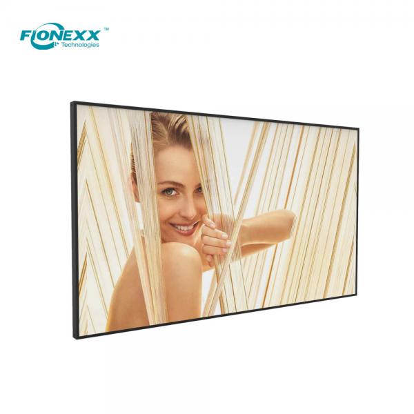 Quality QLED Aluminium frame 55 Inch Lcd Display Wall Mounted Digital Advertising Screen for sale