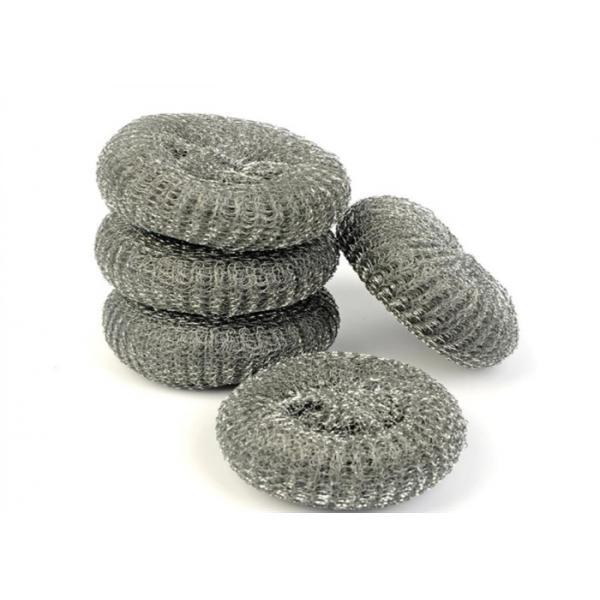 Quality 5pcs 20Gram Kitchen Cleaning Ball , Stainless Steel Galvanized Mesh Scourer OEM for sale