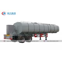 China 2 Axle 30000L Heated Asphalt Tank Trailer With Insulation Layer And Burner for sale