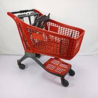 China 175L HDPP Nylon All Plastic Shopping Carts Warehouse Supermarket Shopping Trolley factory