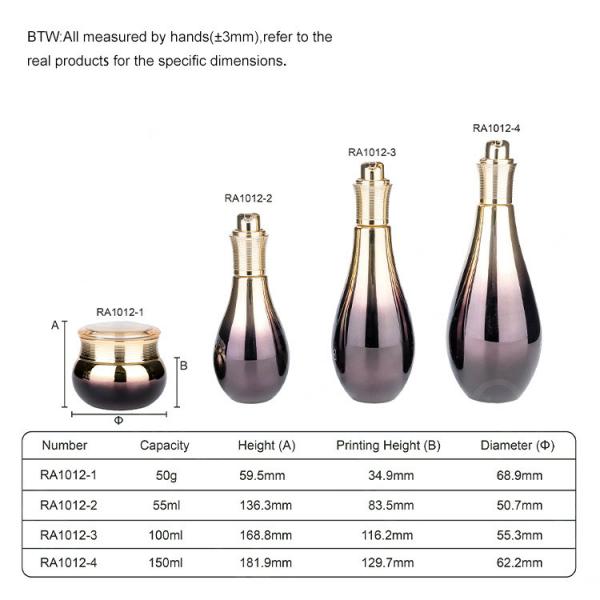 Quality 55ml 100ml 150ml Cosmetic Packaging Bottle skin care spray with Water Droplet for sale