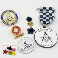 Quality Chaplain Badge Metal Lapel Pins Masonic Lions Birthday Souvenir Pin for sale