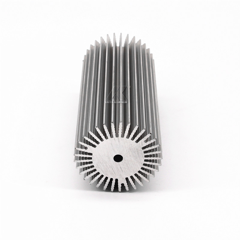 China Cylindrical Led Heat Sink Aluminum Profiles Mill Finished 200mm factory