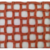China Orange 5mm Architectural Stainless Steel Wire Mesh Width 0.6m-2.4m for sale