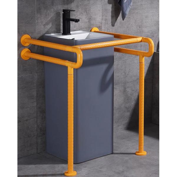 Quality Barrier Free Washroom Stainless Steel Grab Bar Double U Shape Multifunctional for sale