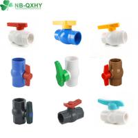 China Low Temperature NPT Plastic Products Control Valve PVC Compact Octangle Ball Valve for sale