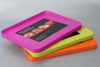 China LFGB Multifunction PP Plastic Chopping Board Pink Orange For Kitchen factory