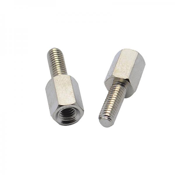 HEX5.8*7*M3*7 Nickel-Plated Iron Standoff Screws Iron Nickel-Plated Chassis Connecting Screws