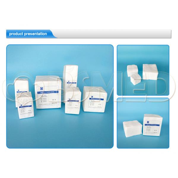 Quality High Softness 100% Cotton Absorbent Gauze Swab For Medical Products for sale