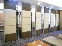 China Malaysia Folding Partition Walls , Panel Height 6 m Removable Room Divider factory