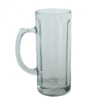 China Etched Clear Glass Beer Mug Custom Personalized Beer Glass Dishwasher Safe for sale