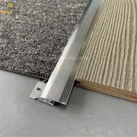 China Aluminum Zig Zag Carpet Trim , 8.5mm Carpet To Tile Transition Strip factory