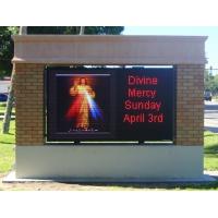 Quality Outdoor Monument LED Signs , IP65 Electronic Message Center Signs for sale