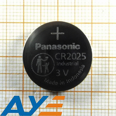 Quality CR2025 Button Battery Holder Lithium 150mAh 3V 2025 Flat Top 20mm for sale