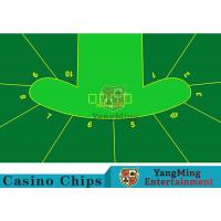 Quality 2400*1400mm Touch Comfort Casino Table Layout Using Three Anti-Free Cloth for sale