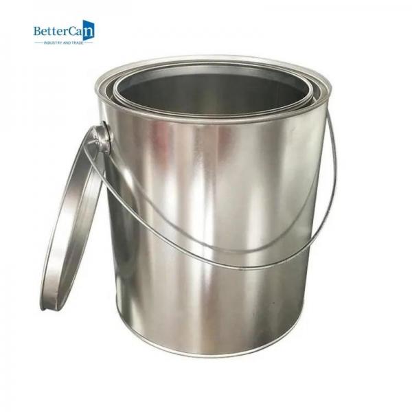 Quality Round Car Paint Tin 5L Metal Can With Lever Lock Ring Lid ISO9001 for sale