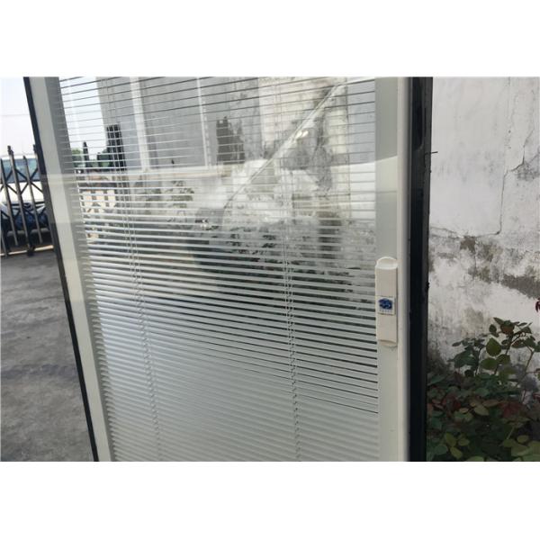 Quality 22"*64" Inch Blinds In Glass , White Tempered Glass With Blinds Inside for sale