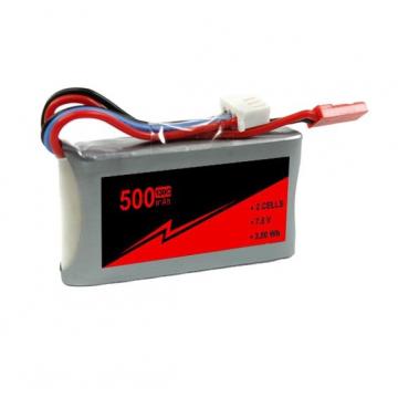 Quality 7.6V 65~130C 2s 500mah Lipo Battery FPV RC Drone Battery High Voltage for sale