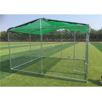 China Large Dog Kennels For Outside / Large Dog Enclosures Outdoor With Roof Tube factory
