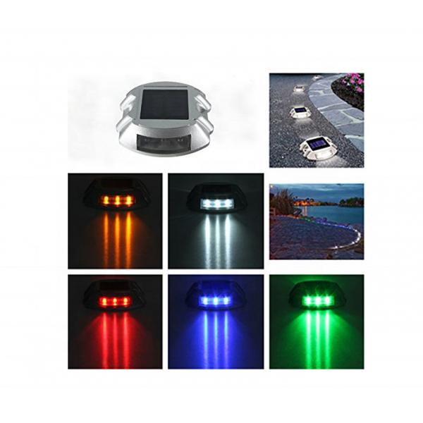 Quality IP68 Waterproof Solar Powered Road Studs Reflective Aluminum Alloy for sale