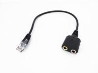 China Headset Cable PC Headset For CISCO Phone Jack Dual 3.5mm Female to RJ9 Modular factory