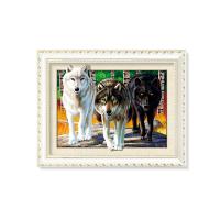 China Tigers 3D Lenticular Printing / MDF Or PS Frame 3D Animals Images factory