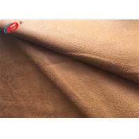 China Foil Bronzed Warp Knit Micro Suede Polyester Fabric Faux Suede For Shoes factory