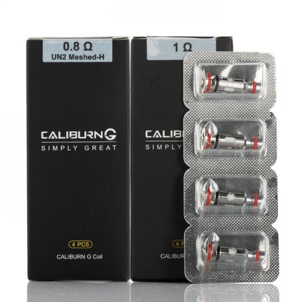 Quality Uwell Caliburn G Vape Coil Replacement 0.8ohm 1.0ohm 4pcs G2 Coil for sale