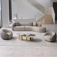 China Modern Stainless Steel  Living Room Combination Round Coffee Table factory