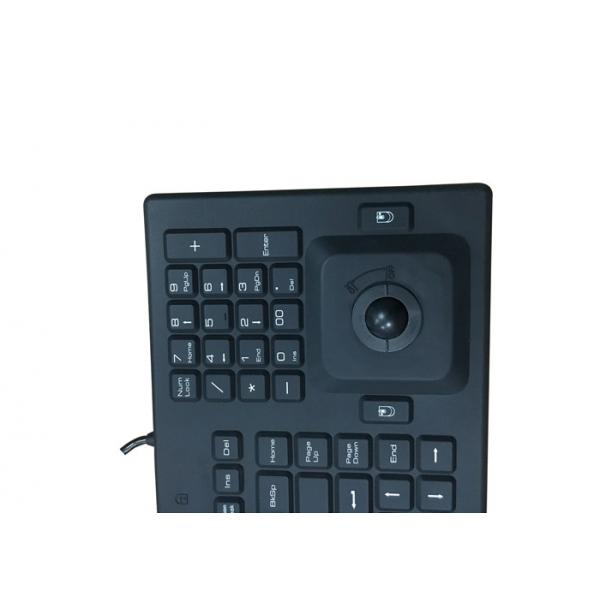 Quality IEC 60512-4 106 Keys Waterproof Mechanical Keyboard 100mA PS2 With Trackball for sale