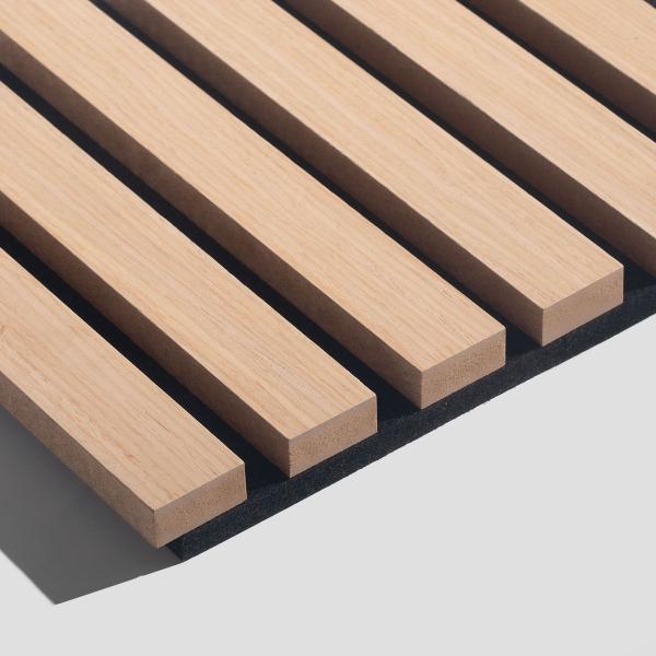 Quality 4x8ft Acoustic Slat Wood Wall Panels Sound Slat Wooden Decorative Acoustic Wall for sale