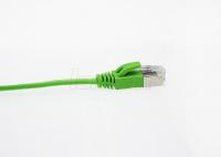 China Green Gold Plated Ca5e Patch Cord 3m For Ethernet CMX Fire Rating HDPE Insulation factory