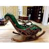 China Green Wooden European Style Lounge Chair Living Room Relex Modern Rocking Chair factory