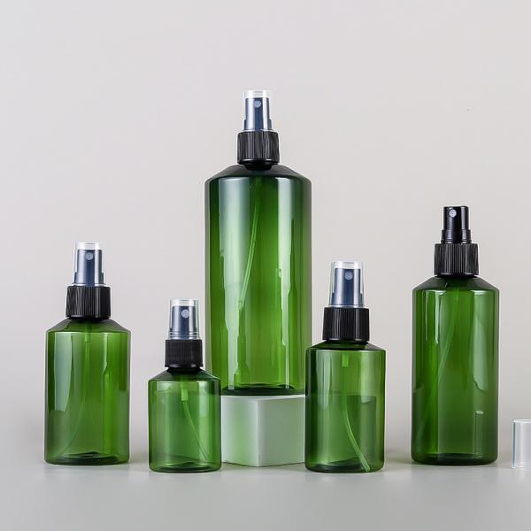 Quality Green Refillable Plastic Pump Bottle 100ml 50ml 150ml 200ml 500ml Fine Mist Spray Bottle For Disinfectant Painting for sale