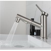 Quality SUS304 Stainless Steel Pull-Out Single Hole Single Handle Basin Mixer In Matte for sale